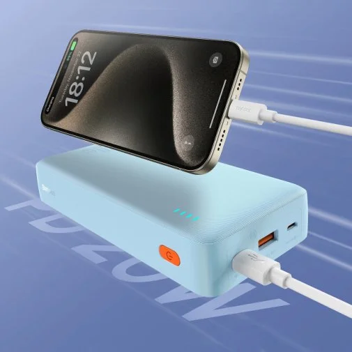 Фото: Батарея універсальна Baseus Airpow 20000mAh 20W Blue (P10022804313-00) № 11 | KTC