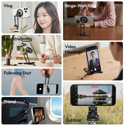 Фото: Універсальний тримач Ulanzi SK29 Foldable Phone Stand Magnetic Black (M101) № 22 | KTC