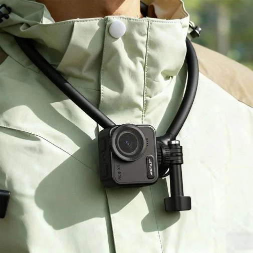 Фото: Універсальний тримач Acefast E37 Air cushion silicone neck-hanging holder Black (6974316285977) № 16 | KTC