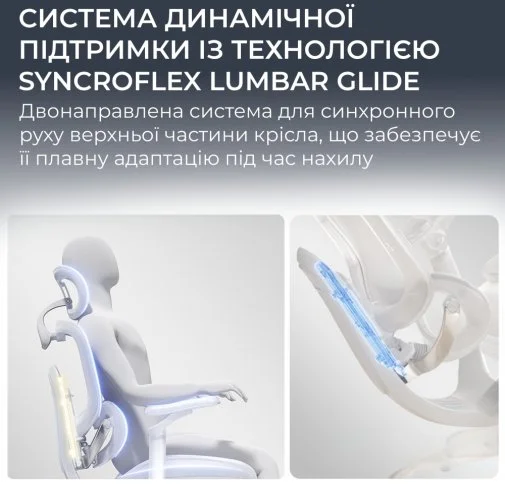 Фото: Крісло SIHOO C300 Lite V2 White (C300-LITE-V2-B102) № 28 | KTC