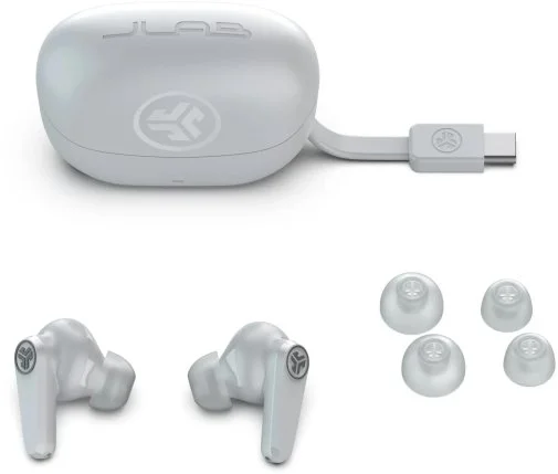Фото: Навушники JLAB Go Pods ANC Cloud White (IEUEBGOPODSRWHT124) № 8 | KTC