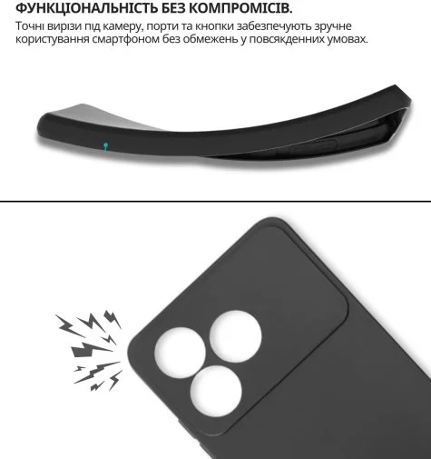 Фото: Чохол BeCover for ZTE Blade A36/Nubia A36 - Black (714936) № 12 | KTC