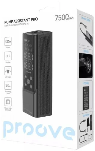 Фото: Компресор Proove Pump Assistant Pro 120W 7500mAh Black (PPAP80010901) № 18 | KTC