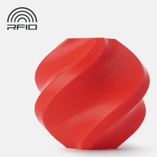 Фото: Пластик (філамент) для 3D друку Bambu Lab 3D PLA Basic Red Refill (BAMBUPLARDSF) № 3 | KTC