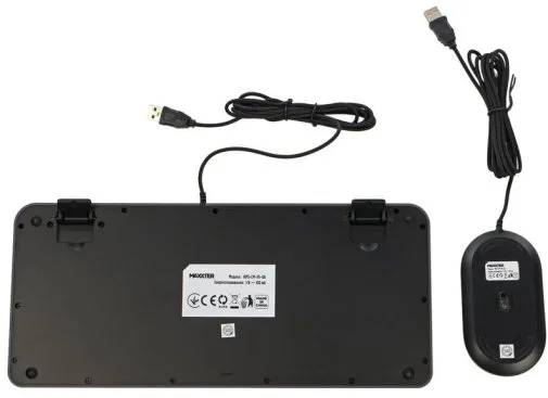 Фото: Комплект клавіатура+миша Maxxter KMS-CM-05-UA USB Black/Grey № 16 | KTC