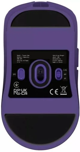 Фото: Миша Proove Gaming Taipan Max WL/BT/USB Black/Purple (WMTPM0022016) № 11 | KTC