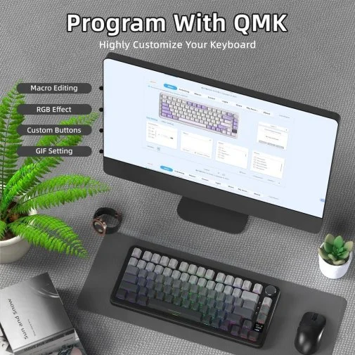 Фото: Клавіатура Attack Shark X85 Pro ENG/UKR WL/BT/USB Moonlit Night (X85PROMN_AS) № 16 | KTC