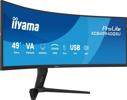 Фото: Монітор iiyama XCB4994DQSU-B1 Black - 49" VA / 5120x1440 / 120 Гц / Adaptive Sync / HAS № 14 | KTC