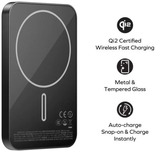 Фото: Батарея універсальна Momax 1-Power Q.Pass 5000mAh 20W / Qi 15W Titanium (IP129Q2L) № 17 | KTC