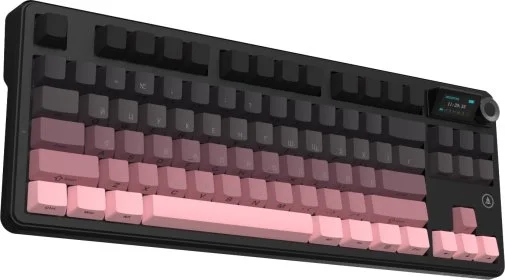 Фото: Клавіатура Ajazz MK87 Pitaya Switch WL/BT/USB Black/Pink (MK87-P-S-P) № 26 | KTC