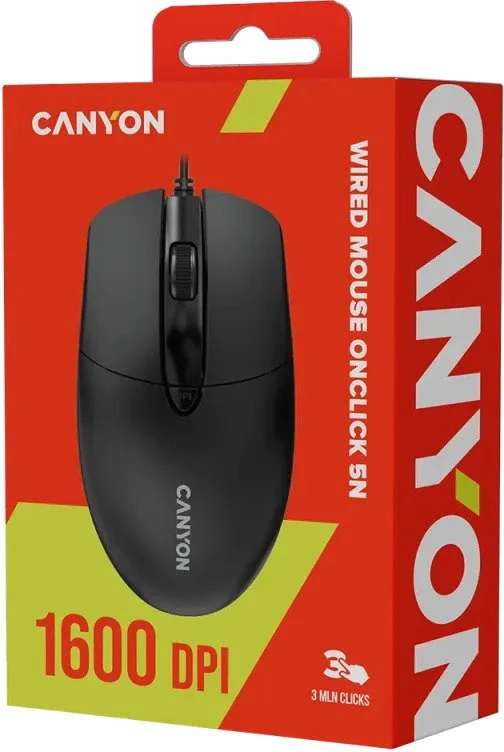 Фото: Миша Canyon OnClick 5N Black (CNE-CMS5N) № 13 | KTC