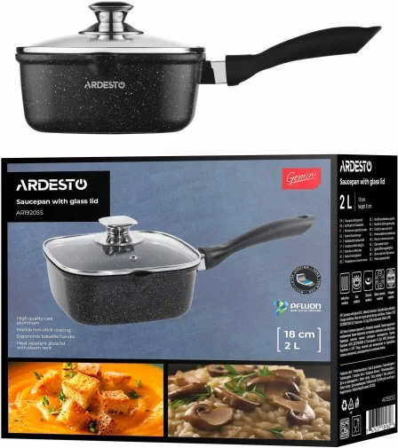 Фото: Ківш Ardesto Gemini Piemonte 2L Black (AR1920SS) № 18 | KTC