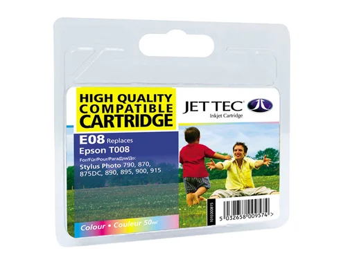 Фото: Картридж Jet Tec E08 Epson Stylus Photo 870 кольоровий № 3 | KTC