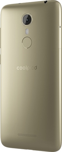 Смартфон Coolpad Torino S золотий задня сторона боком