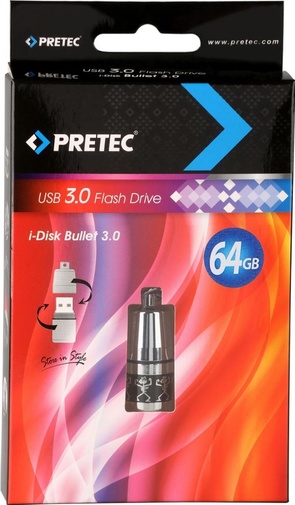 Флешка USB Pretec i-Disk Bullet 64 ГБ (B2U64G-M)