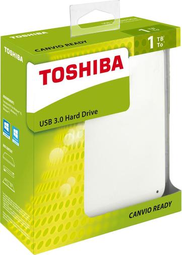 Зовнішній жорсткий диск Toshiba Canvio Ready 1 ТБ білий