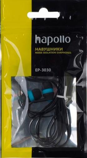 Навушники Hapollo EP-3030 сині
