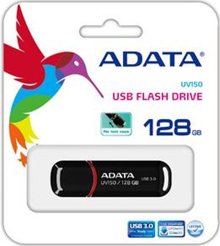 Флешка USB A-Data UV150 128 ГБ (AUV150-128G-RBK) чорна