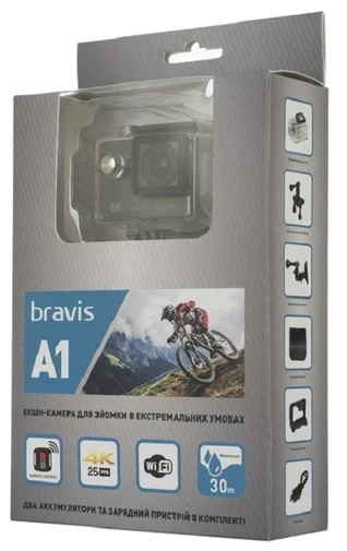 Фото: Екшн камера Bravis A1 чорна № 13 | KTC