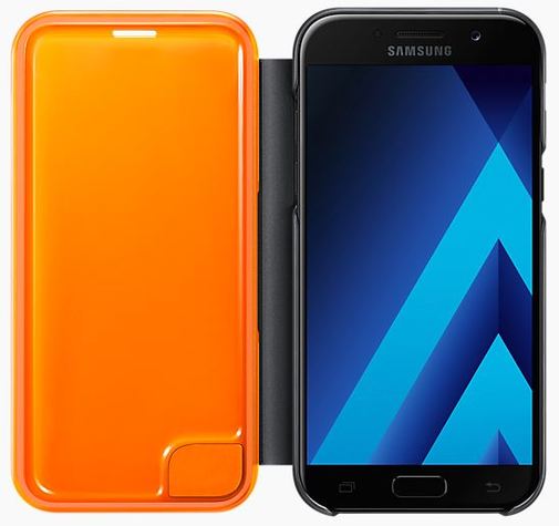 Чохол Samsung для A520 - Neon Flip Cover чорний