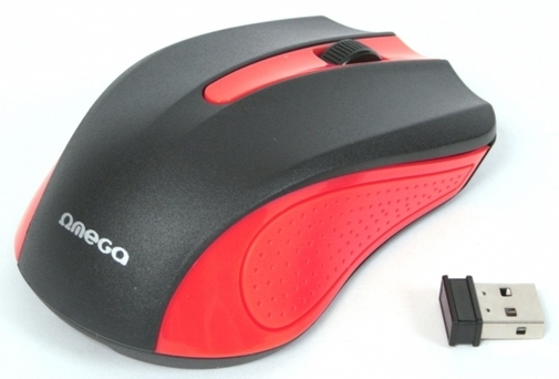 Мишка, Omega OM-419 Wireless Червона