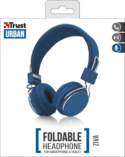 Гарнітура Trust Urban Ziva Foldable Blue (21823)