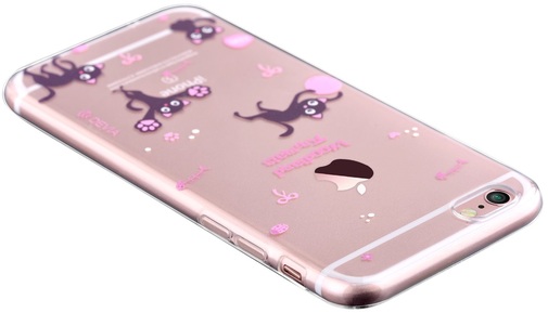 Чохол Devia for iPhone 6/6S Plus - Vango Soft Case Alan Cat