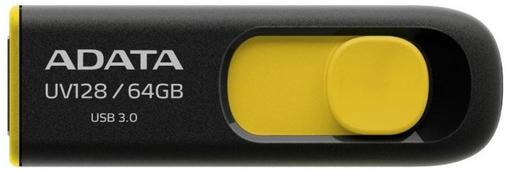 Флешка USB A-Data UV128 64GB AUV128-64G-RBY Black/Yellow