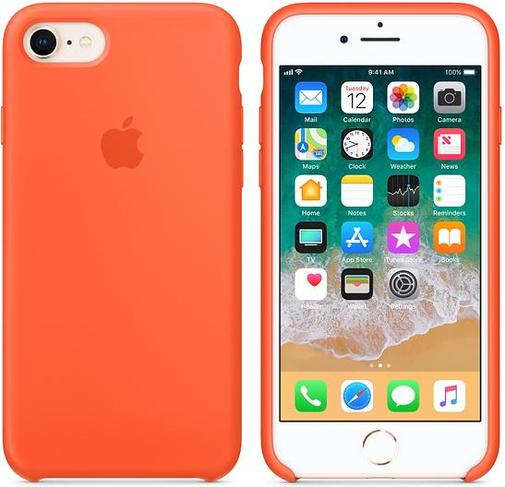 for iPhone 8 -  Silicone Case Spicy Orange