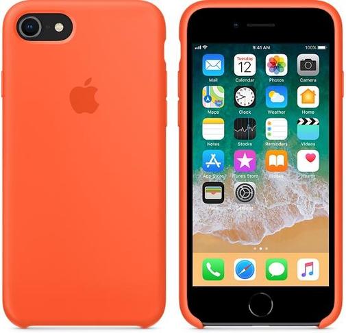 for iPhone  8/7 - Silicone Case Spicy Orange