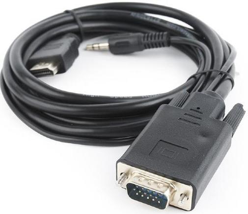 Перехідник-конвертер HDMI to VGA/audio Cablexpert 10m. Black