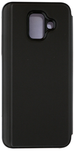 for Samsung A6 2018 - MIRROR View cover Black