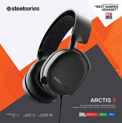 Гарнітура SteelSeries Arctis 3 2019 Black (61503)