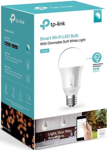 Смарт лампа TP-Link LB 100 LED WI-Fi E27 8W 2700K 230V 802.11b/g/n