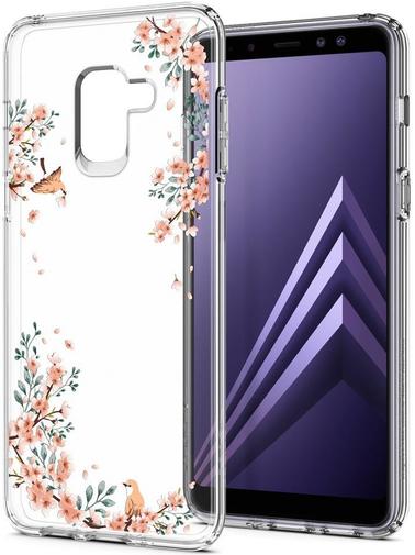 Чохол-накладка Spigen для Samsung Galaxy A8 2018 - Liquid Crystal Blossom Nature
