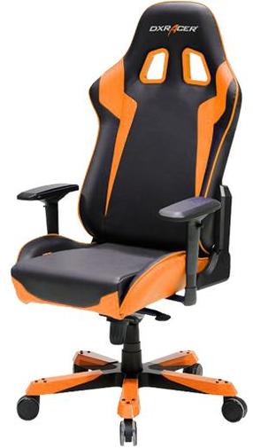 Крісло ігрове DXRacer King OH/KS00/NO, PU шкіра, Al основа, Black/Orange