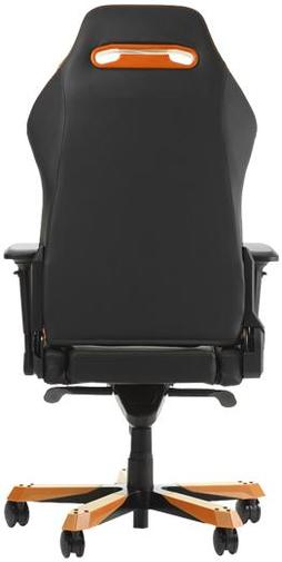 Крісло ігрове DXRacer Iron OH/IS11/NO, PU шкіра, Al основа, Black/Orange
