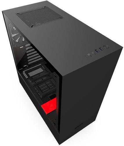 Корпус для ПК NZXT H500 Black/ Red (CA-H500B-BR)