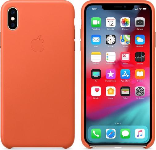Чохол Apple for iPhone Xs Max - Leather Case Sunset (MVFY2)
