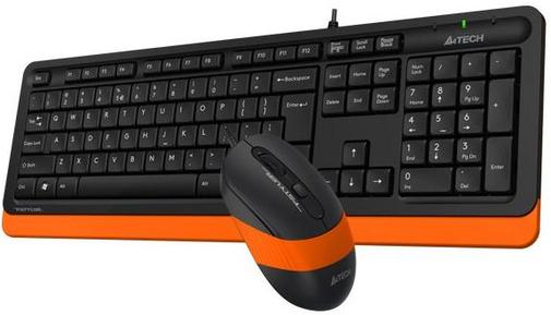 Комплект клавіатура+миша A4tech F1010 Orange