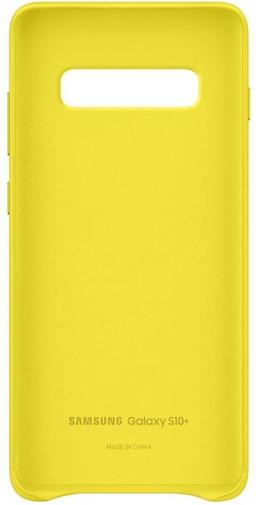 Чохол-накладка Samsung для Galaxy S10 Plus (G975) - Leather Cover Yellow