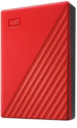 Зовнішній жорсткий диск WD My Passport 4TB WDBPKJ0040BRD-WESN Red