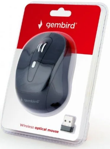 Фото: Миша Gembird MUSW-6B-01 Wireless Black № 6 | KTC