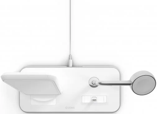 Фото: Док-станція Zens Stand Dock Watch Aluminium Wireless Charger 10W White (ZEDC07W/00) № 9 | KTC