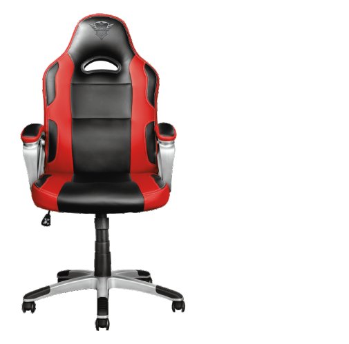 Крісло ігрове TRUST GXT 705 Ryon Gaming Chair Чорне з Червоними вставками PU шкіра, Метал.