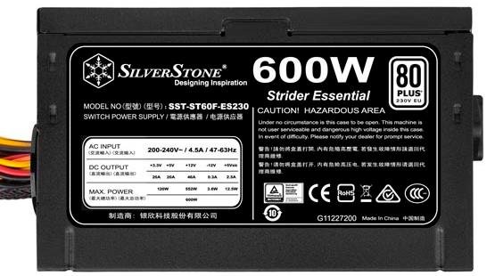 Блок живлення SILVER STONE 600W ST60F-ES230 (SST-ST60F-ES230)
