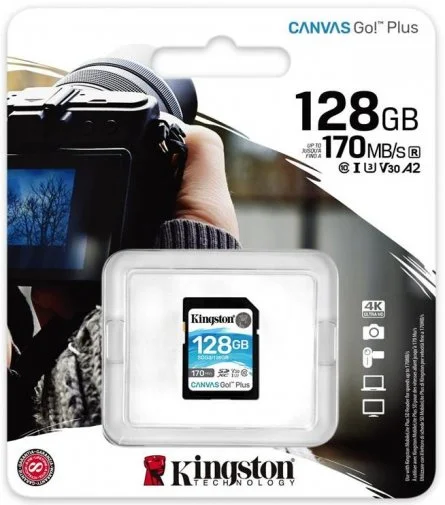 Фото: FLASH пам'ять Kingston Canvas Go Plus SDXC 128GB (SDG3/128GB) № 7 | KTC