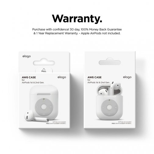 Чохол Elago for Airpods - AW6 Basic Case White (EAW6-BA-WH)