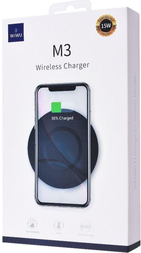 Зарядний пристрій WIWU M3 Fast Charger 15W Black (28306)