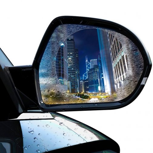 Плівка для дзеркала Baseus 0.15mm Rainproof Film for Car Rear-View Mirror (Round 2 pcs/pack 80x80) (SGFY-A02)